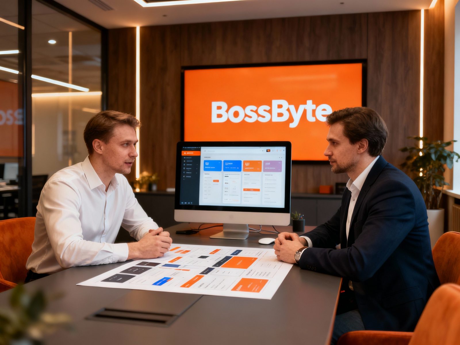 Переговорная современного офиса — поддержка и безопасность сайта 24/7