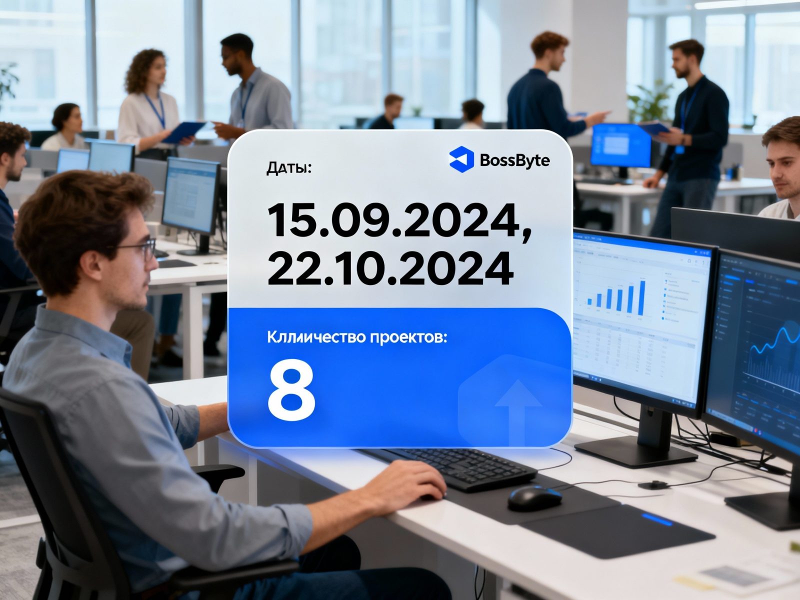 Современный офис open space — официальная разработка сайтов в ЕС